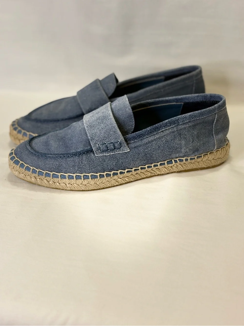 NWOB VINCE DARIA BLUE SUEDE ESPADRILLES SZ 6 **NEW** $250